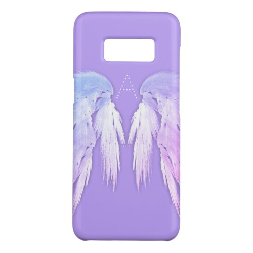 ANGEL WINGS Fairy Purple Monogram Case_Mate Samsung Galaxy S8 Case