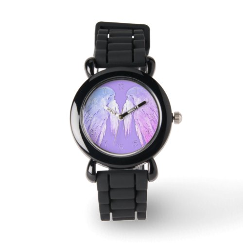 ANGEL WINGS Fairy Purple Numbered Watch