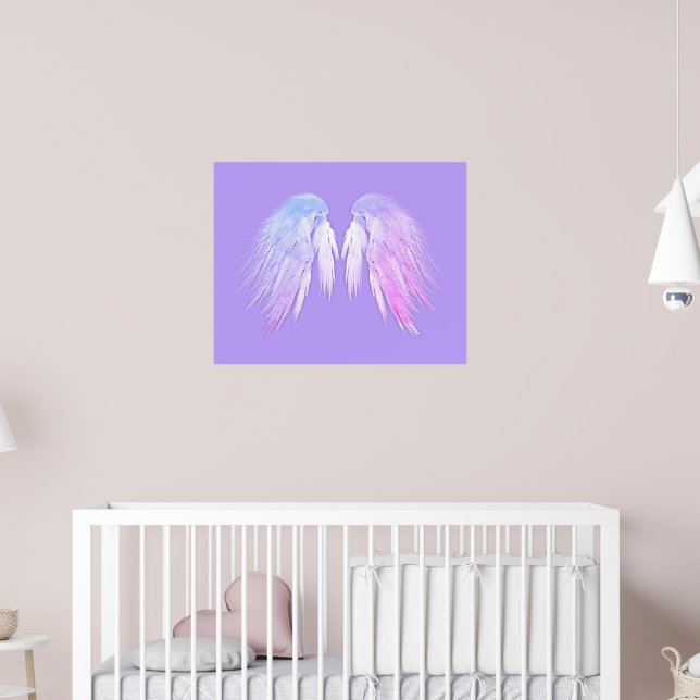 ANGEL WINGS Fairy Purple Poster (Nursery 2)
