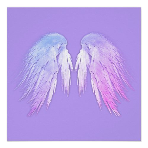 ANGEL WINGS Fairy Purple Poster