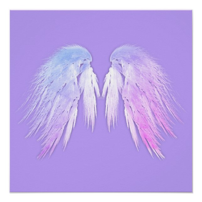 ANGEL WINGS Fairy Purple Poster (Front)