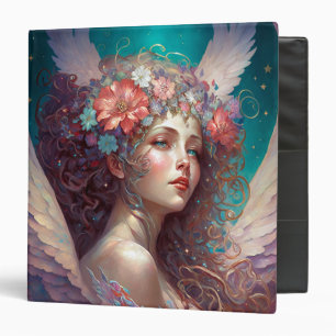 Angel Wings Fantasy Art 3 Ring Binder