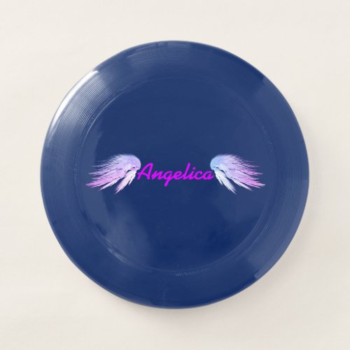 ANGEL WINGS Fantasy Color with Purple Name Wham_O Frisbee