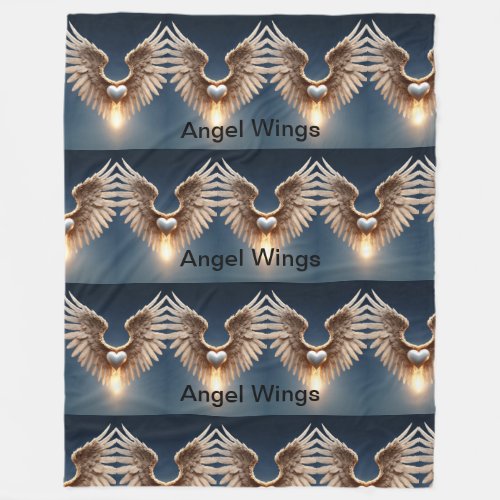 Angel Wings  Fleece Blanket