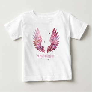 Angel wings galaxy texture baby T-Shirt