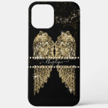 Angel Wings Gold Diamond Jewel Girly Chic  Iphone 12 Pro Max Case at Zazzle