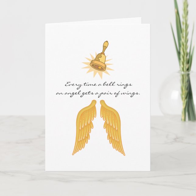 Angel Wings Greeting Card (Front)