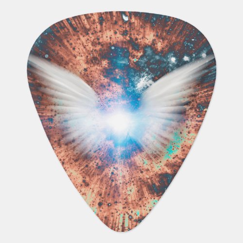 Angel wings guitar pick