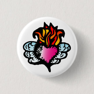 Angel Wings Heart 02 Button
