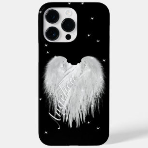 ANGEL WINGS Heart Black Starry Night Case-Mate iPhone 14 Pro Max Case