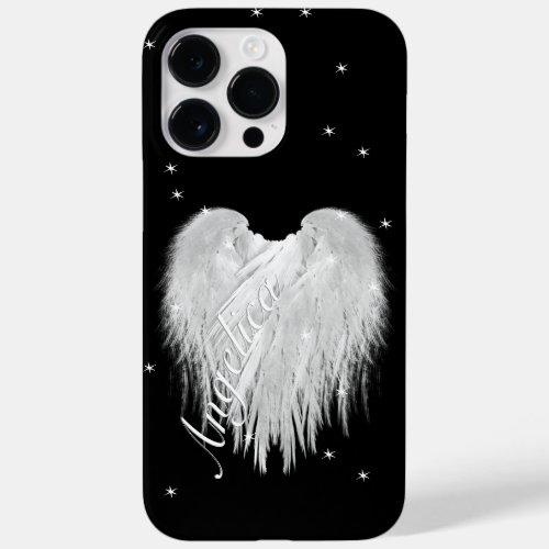 ANGEL WINGS Heart Black Starry Night Case_Mate iPhone 14 Pro Max Case