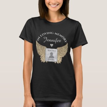 Angel Wings  Hearts And Diamonds Photo Frame T-shi T-shirt by MemorialGiftShop at Zazzle