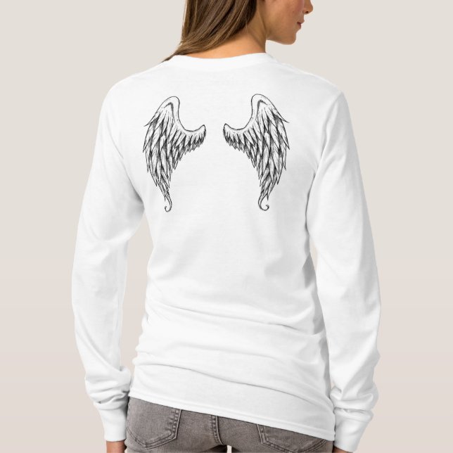 Angel Wings Hoodie T-Shirt (Back)