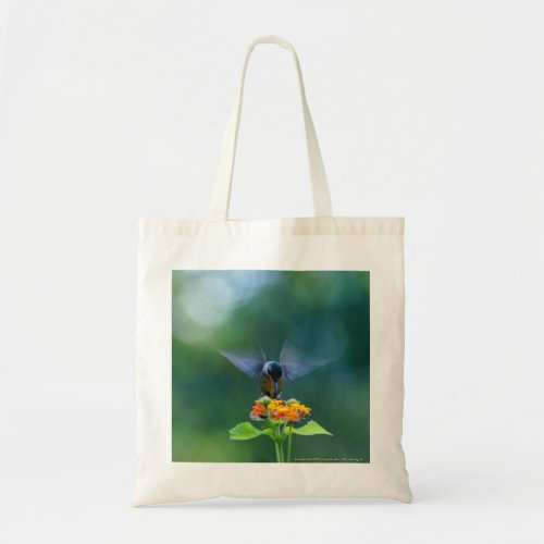 Angel Wings Hummingbird Tote Bag