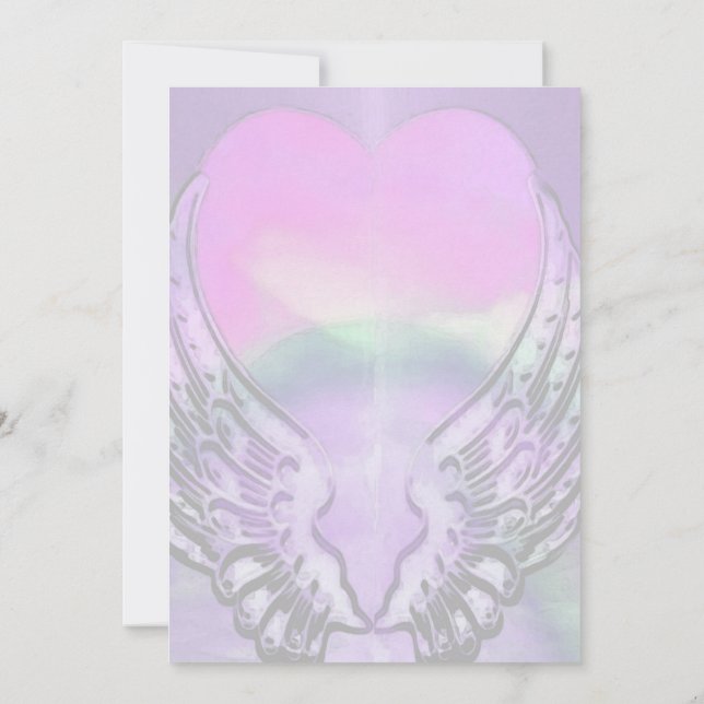 Angel Wings Invitation (Back)