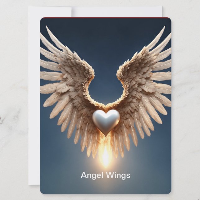 Angel Wings Invitation (Front)