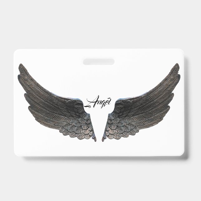 Angel Wings Keepsake Memory Love Destiny Destiny's Badge (Front)