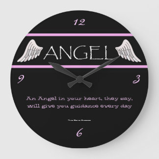 Angel Wings Large Wall Clock