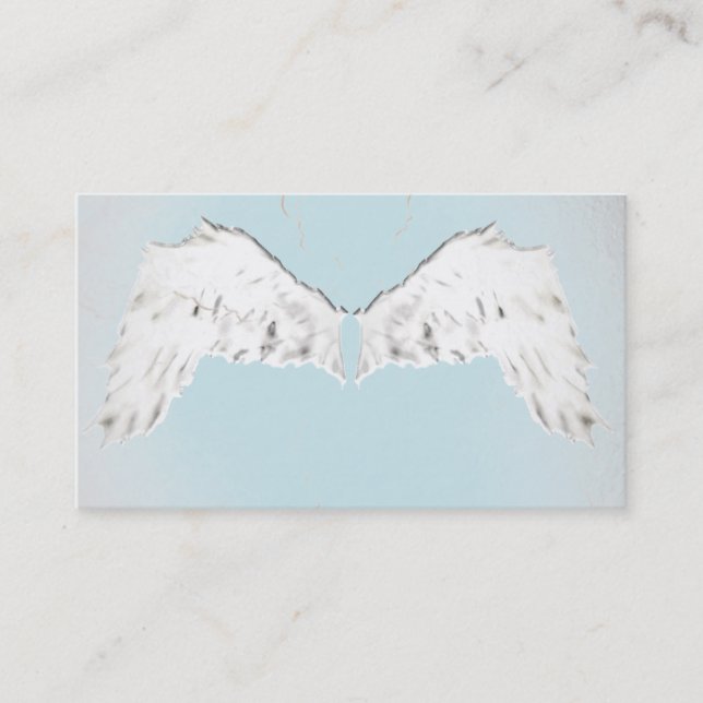 Angel Wings Light Reiki Life Coach  Business Cards (Front)