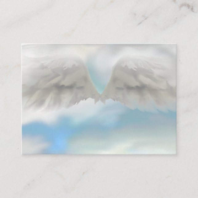 Angel Wings Light, Spiritual, Reiki, business card (Front)