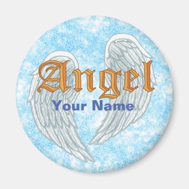 Angel Wings  magnet  (Front)