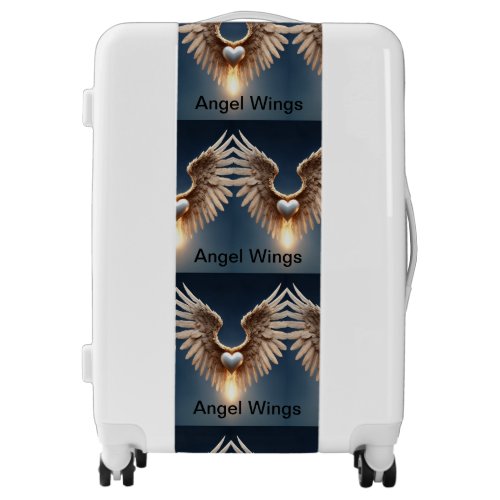 Angel Wings Medium Sized Luggage Suitcase