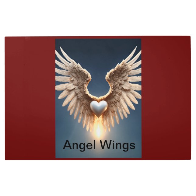 Angel Wings Metal Wall Art (Front)