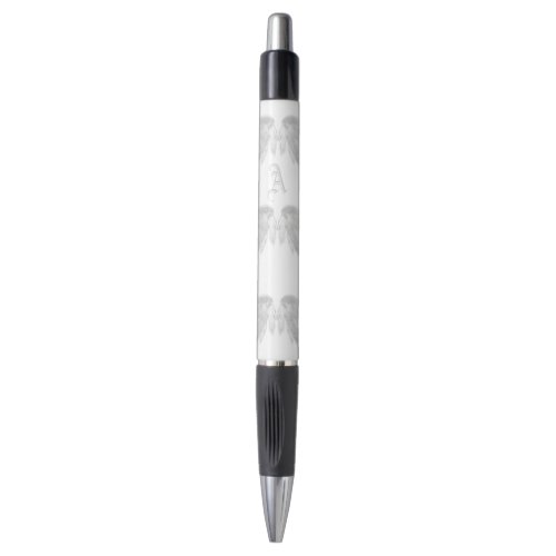 ANGEL WINGS Monogram White Pen