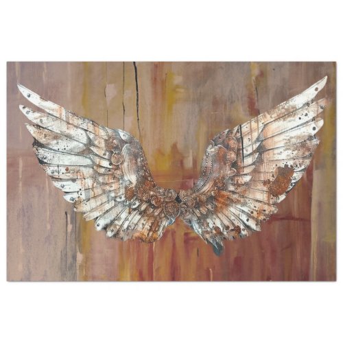 Angel Wings of Time Decoupage Tissue Paper
