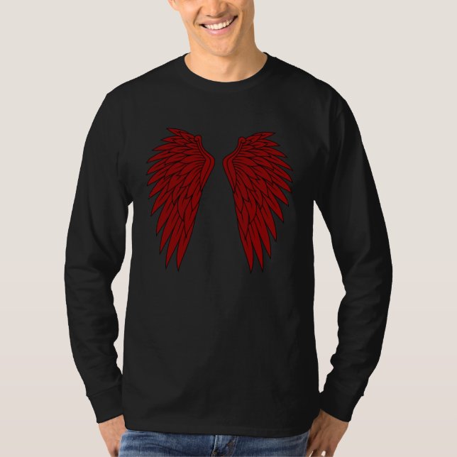 Angel Wings on Back for Men & Women Angel T-Shirt (Front)
