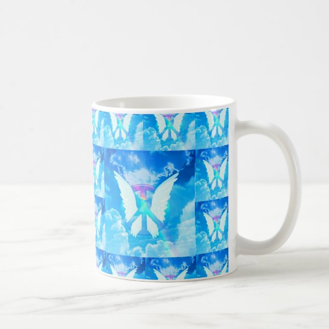 Angel Wings & Peace Coffee Mug (Right)