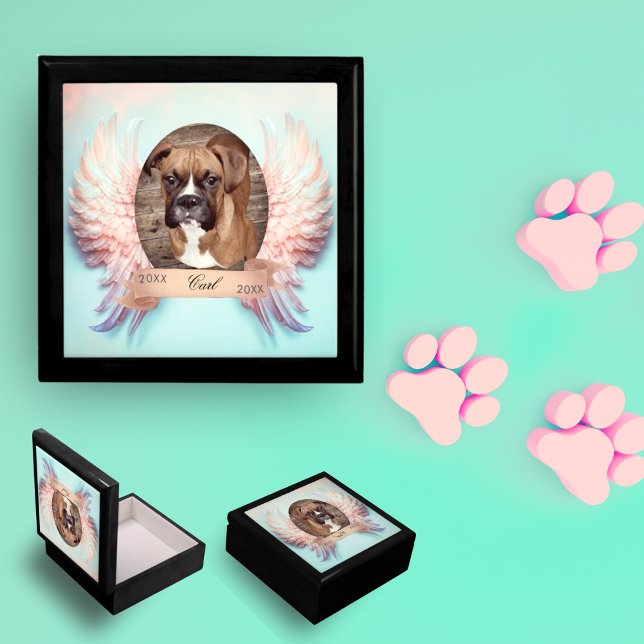 Angel Wings Pet Memorial Memory Box (Creator Uploaded)