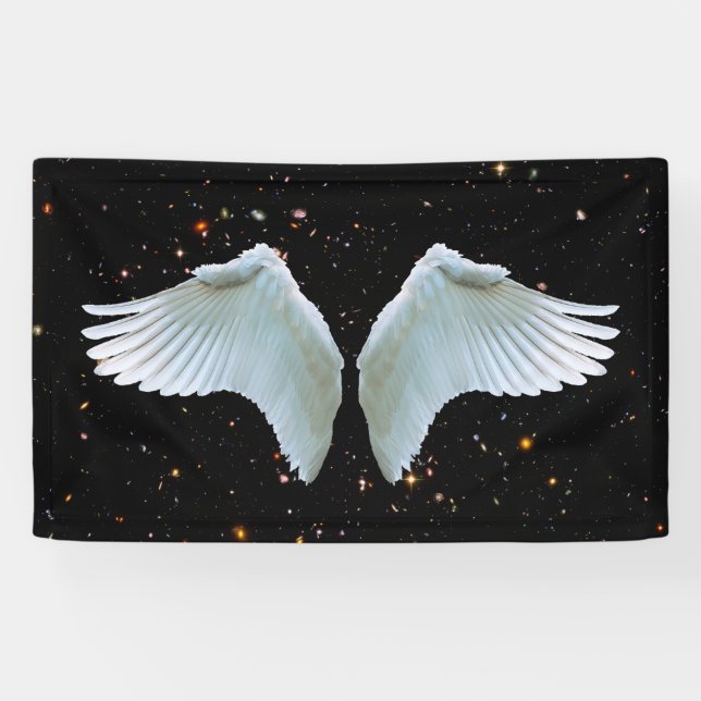 Angel Wings Photo Backdrop Banner (Horizontal)