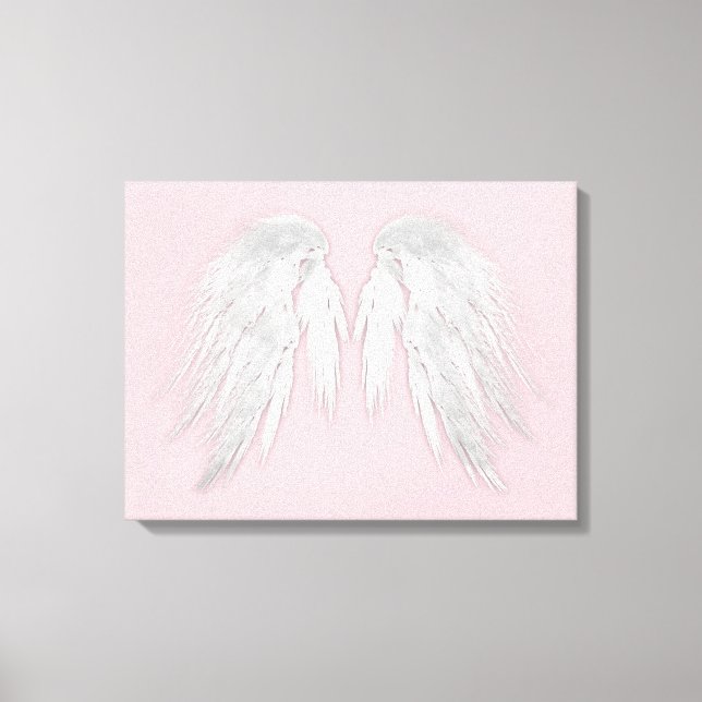 ANGEL WINGS Pink Canvas Print (Front)