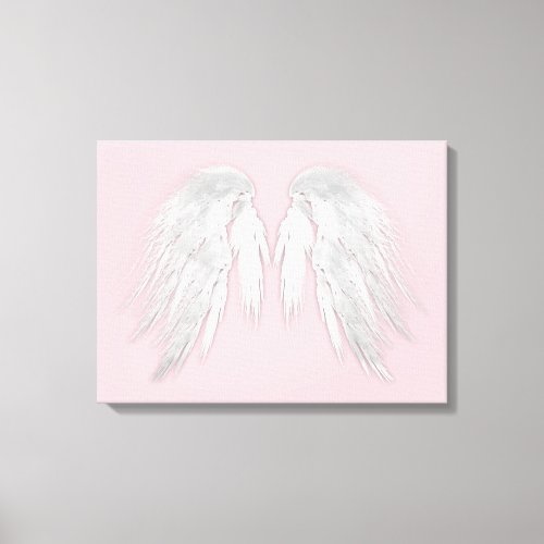 ANGEL WINGS Pink Canvas Print
