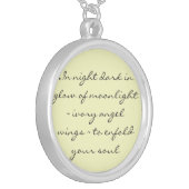 Angel Wings Poem Necklace (Front Left)