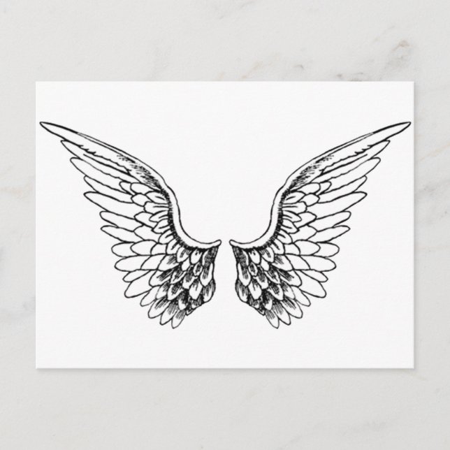 Angel Wings Postcard (Front)