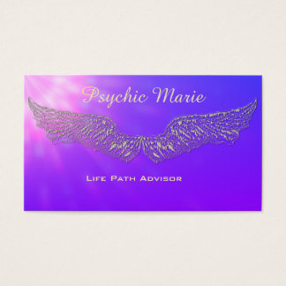 Psychic Business Cards Templates Zazzle Angel Wings Psychic Medium Business Cards