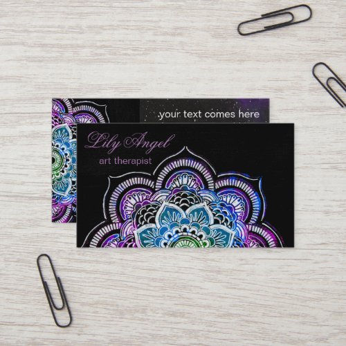 Angel Wings Purple Lavender business card