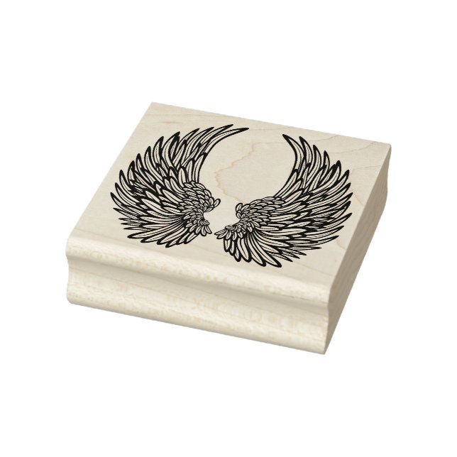 Angel Wings Rubber Stamp (Stamp)