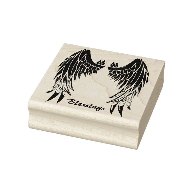 Angel Wings Rubber Stamp (Stamp)