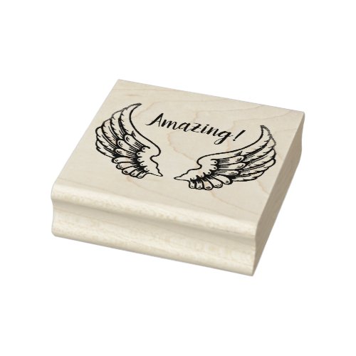 ANGEL WINGS RUBBER STAMP