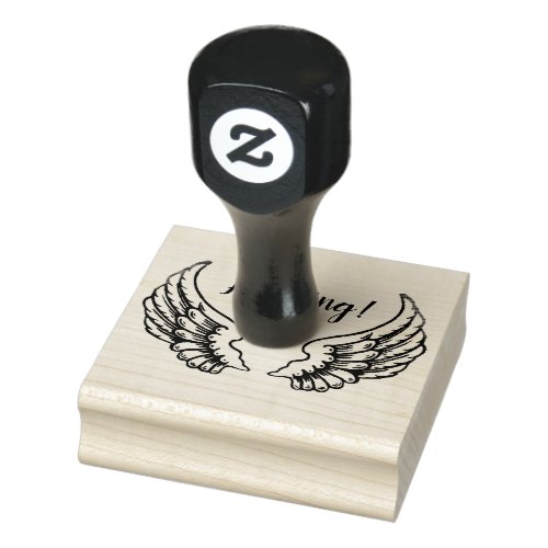 ANGEL WINGS RUBBER STAMP