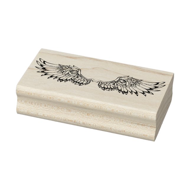 Angel Wings Rubber Stamp (Stamp)