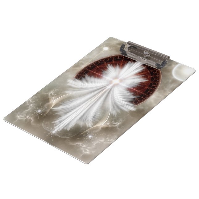 Angel Wings Snowflake Clipboard (Angled)