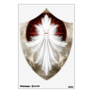 Angel Wings Snowflake Fractal Art Wall Decal