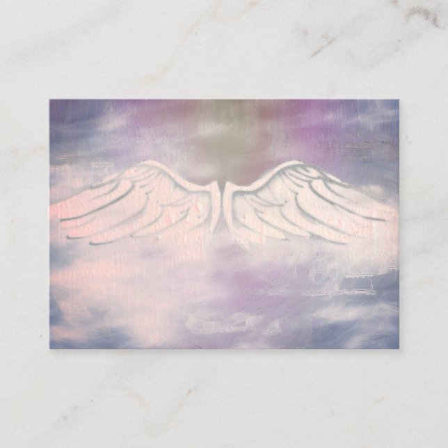 Angel Wings Spiritual Lightworker Business Card (Front)