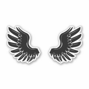 Angel Wings Sticker - A Retro Dream