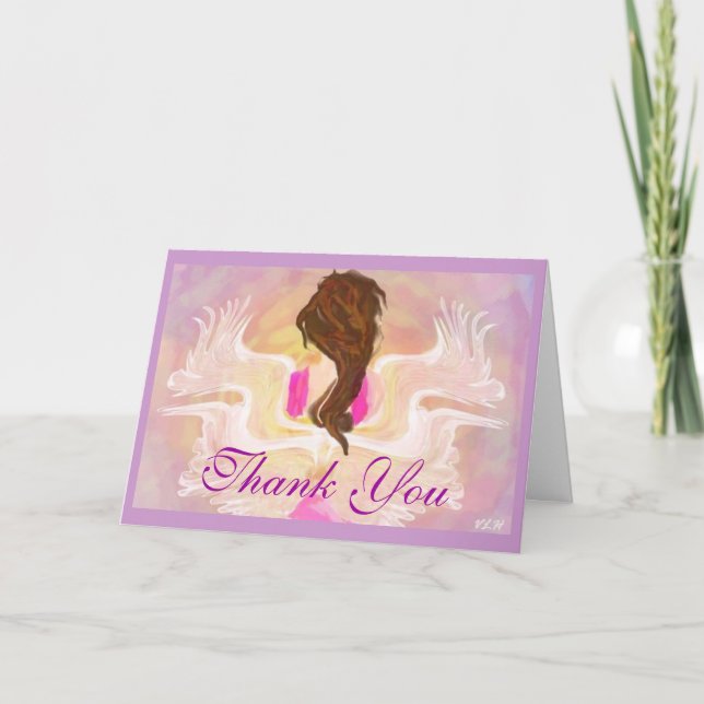 Angel Wings Thank You Card (Front)