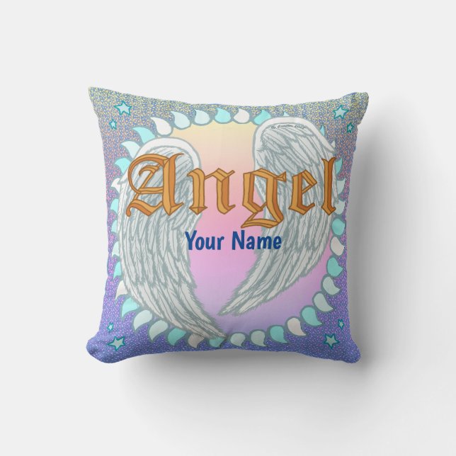  Angel Wings  Throw Pillow (Front)